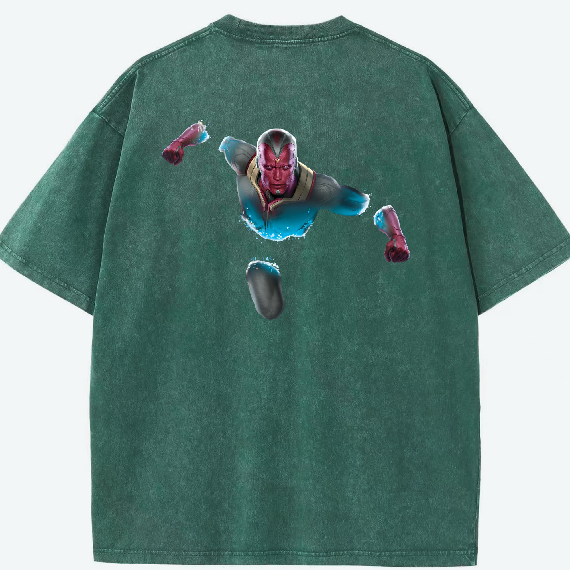 （画像用） アベンジャーズ The Avengers 綿100% ヴィンテージ風 半袖Tシャツ（背面プリント）